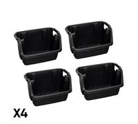 4 Pack of 36 x 59cm Heavy Duty Stackable Pick Bin Crates
