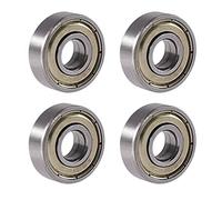 4 Pack of 608ZZ Double Shield Seal Deep Groove Ball Bearings 8mm x 22mm x 7mm ABEC-7