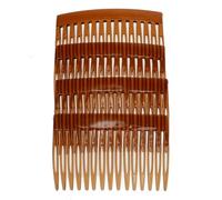 4 Pack of 7cm Tort Brown Plain French Side Hair Combs Slides Grips Clips Hair Accessories for Women Girls by Glitz4Girlz…