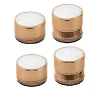 4 Pack of Adjustable Bed Table Legs Risers, for Couches and Heavy For Furniture, Material for Lasting Strength and Stability (Gold)