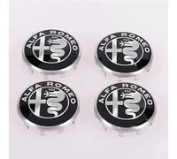4 Pack Of Car Wheel Hub Caps for Alfa Romeo Mito 147 156 159 166 50mm., Rim Caps, Hub Caps with Logo, Wheel Hub Center Covers, Decoration Badge Accessories