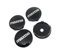 4 Pack Of Car Wheel Hub Caps for Mazda MX-5 Miata NA NB NC ND 1990-2019 2020 2021 2022 2023, Rim Caps, Hub Caps with Logo, Wheel Hub Center Covers, Decoration Badge Accessories,Black
