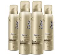 4 Pack of Dove DermaSpa Summer Revived 48 hours Active Moisturisation Fair to Medium Body Mousse 150ml