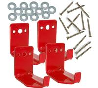 4 Pack of Fire Extinguisher Mount, Wall Hook, Fire Extinguisher Bracket up to 40 lbs Extinguishers, Suitable for Big and Small Fire Extinguisher, Holder for Dry Chemical and Water Extinguishers