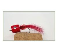 4 Pack of Red Bobs Banger Pike Fishing Flies, Choice of Sizes (2/0)