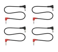 (4) Pack of Short Pedal Power Cables for SKB PS-6 PS-15 Stomp 6 PS-8 Pedalboards