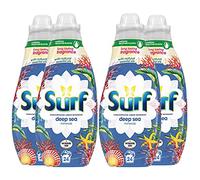 4 pack of Surf Deep-sea Minerals Concentrated Liquid Detergent 648ml, 24 washes with Long Lasting Fragrance and Natural Essential Oil, For Burst of Uplifting Fragrance, Regular