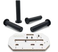 4-Pack of Worktop Jig Pegs (10mm x 50mm) - Replacement Location Pins for Router Templates & Kitchen Fitting