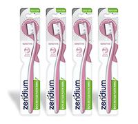 4 Pack of Zendium Sensitive Extra Soft Toothbrush with Thin Bristles | Gentle and Effective for Precise Cleaning