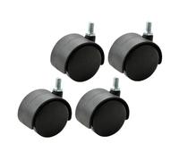 4-Pack Office Chair Replacement Caster Wheels, Heavy Duty Swivel Rotating Rollers for Desk Furniture Set Furniture Castors