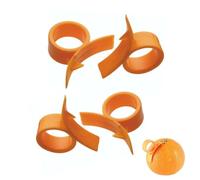 4 Pack Orange Peeler with Safe Easy Use - Citrus Tool for Kitchen Prep