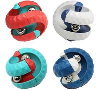 4 Pack Orbit Ball Toy, Bead Fidget Cube Puzzle Bead Ball Spinning Toy, Rotating Track Infinite Flip Change Puzzle Games Novelty Creative Stress Relieve Toys for Kids Children Adults