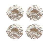 4- Pack Organic Jar Covers Unbleached Reusable 100% Cotton Stretchy Cloth Bowl Jar Lids ~ Small (Fits Jar mouth ranging 2.5"-5" inches)