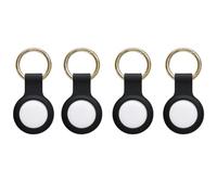 4 Pack Oscanna 2025 Smart GPS tracker Tag compatible with Apple Findmy IOS Only (4 Pack White Tag +Silicone Keyring Case)
