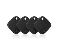 4 Pack Oscanna Bluetooth Tracker - compatible with Apple Find My Network, IP67 Waterproof, Real-Time Location, Pet & Item Finder (4Pack Black)