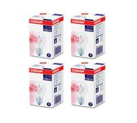 4 Pack Osram Eco Classic 70W (92W) E27 Edison Screw, Gls Halogen Bulbs, 2700K Warm White, Dimmable