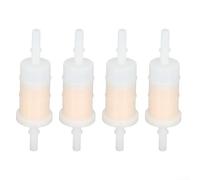 4 Pack Outboard Fuel Filter for Mercury Marine Engine 879885Q, Compatible FOR Mercruiser, Translucent Plastic Water Separator Screen, Boat Accessories White