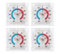 4-Pack Outdoor Window Thermometer, Self-Adhesive Outside Thermometer for Window & Door, Weatherproof Outdoor Thermometers with Accurate Temperature Reading