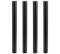 4 Pack PA6 Black Nylon Rod 50cm Ø15-30mm Solid Engineering Plastic Round Bar for CNC Machining, DIY Projects,(25mm)