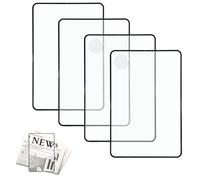4 Pack Page Magnifying Sheet 3X Lightweight Plastic Optical Fresnel Lens Bookmark Flat Magnifier for Seniors and Low Vision People, Reading Magnifier for Books, Newspaper, Small Prints