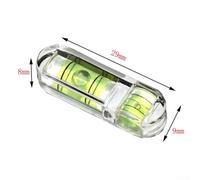 4-Pack Pan-Tilt Bubble Level for Measuring Tilt, Horizon & Alignment - Acrylic Level with Green/Yellow Vials, T-Type Design, 29 x 9