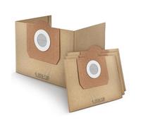 4-Pack Paper Filter Bags Compatible for Karcher MV3, WD3 & WD3P Vacuum Models - High-Efficiency Dust Retention Bags with Secure Seal Technology for Fine Dust & Allergen Collection