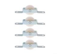 4 Pack Patio Umbrella Rope Pulley Bracket Rollers Designed for Stable Support and Resistance to Outdoor Elements