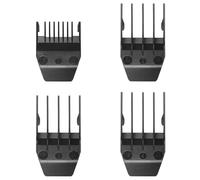 4 Pack Peanut Clipper Guards for Wahl Peanut Trimmer #08655#08685#08663 - Replacement Cutting Guides Comb From 1/8" to 1/2" - Fits for Wahl Peanut Guards, Black