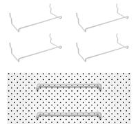 4 Pack Pegboard Hooks - Ribbon Storage Rack, Tape & Ribbon Organizer, Fits Standard Pegboards
