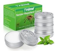 4 Pack Peppermint Oil Spider Repellent Indoor - Powerful Spider Repellent with Plant-Based Ingredients, Keep Spider Away from Indoor Outdoor Room Basement Garage Kids Pet Safe, Easy to Use