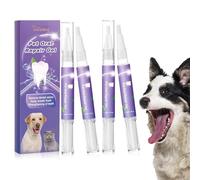 4 Pack Pet Oral Repair Gel Pen | 12 Ml Pet Toothbrush Pen for Dogs | Cat Dog Teeth Cleaning Toothpaste Gel Pen | Multipurpose Dog Teeth Cleaning Products for Eliminate Bad Breath and Tartars Removal