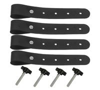 4 Pack Piano Keyboard Locking Straps, Adjustable Securing Belts to Hold Electronic Piano Firmly on Keyboard X Stand for Performance & Daily Use