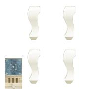 4-Pack Pine Furniture Legs Sofa Legs Replacement Bed/TV Stand/Side Table Legs Includes Mounting Plates & Screws Floor Protection Available in Two Colors (20 cm)
