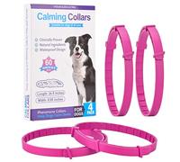 4 Pack Pink Calming Collar for Dogs - Anxiety Relief with 60-Day Effect, Adjustable Comfort for Stress, Separation, Noise & Vet Visits, Suitable for Puppies to Senior Dogs