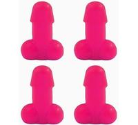4 Pack Pink Prank Valve Stem Caps Universal Car Prank Shaped Tire Caps Luminous Stem Cap Valve Caps for Automotive Cars Trucks Bikes Funny Wheels Rims Accessaries Stem Caps