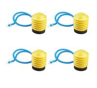 4 Pack Plastic Bellows Foot Pump for Yoga Balls, Balloons Inflatables | Portable Pedal Inflator with Fine Workmanship, Easy to Use, Strong Practicality for Home Travel