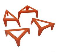 4 Pack Plastic Canvas Stands Portable Risers For Acrylic Pouring Painting Board Support Red Green Orange Stable Easel Legs For Art Studio School Home Workshop Drawing Projects Lightweight Kit(Orange)