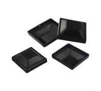 4 Pack Plastic Fence Post for 4X4 Wooden Fence Posts, Weather Resistant Covers to Shield Fence Tops from Harsh Elements