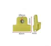 4-Pack Plastic Glass Channel Retainer Clips for Car Door Trim - 6mm Hole Diameter, Direct Replacement Fit for Most Cars, Trucks &