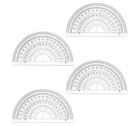 4 Pack Plastic Protractors, Math Protractors 180 Degrees Plastic Protractor Set, Clear 4 Inch Angle Measurement Tool for School Geometry