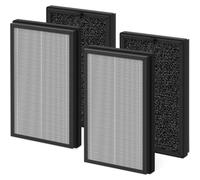 4 Pack PM1240B & AP2 HEPA Replacement Filter Compatible with Priestley PM1240B and Airversa AP2 Purelle Air Puri-fier, 3-stage Filtration System Pre-Filter, H13 True HEPA ＆ Activated carbon