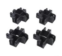 4-Pack Pop-up Canopy Centre Connector for 34x34mm Square Tubes, Heavy Duty Plastic Hub for Gazebo Tent Awning Frame Repair, Outdoor Camping(Upper Four Forks)