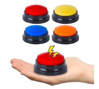 4 Pack Portable AAC Communication Devices for Autism Individuals with Communication Difficulties, Communication Device for Nonverbal Kids, Voice Recording Buttons for Schools, Home, Treatment Courses