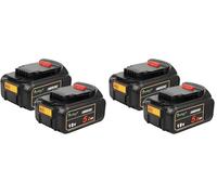 4-Pack Power Elektro DCB184 18V 5.0Ah Replacement XJ Battery Compatible with Dewalt DCB200 DCB180 DCB181 DCB182 DCB201 DCB200-2 Lithium Ion Battery 18 Volt MAX XR Tools