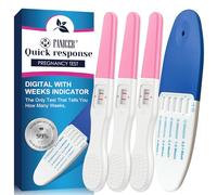 4 Pack Pregnant Test Kit, Fast Response Pregnancy Test, HCG Tests, 1 Blue and 3 Pink Early Pregnancy Tests, Early Detection Pregnancy Test, 5 Minutes Rapid Detection, Individually-Sealed Wrapped