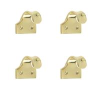 4 Pack Premium 50mm Polished Brass Sash Lifts for Windows and Doors - Window Fastener