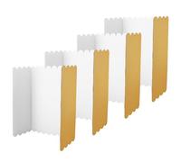 4 Pack Presentation Display Boards Foldable Corrugated Cardboard Trifold 24 x 16 Inches Project Boards Poster Boards for Science Fairs, Business Presentations, Event Displays