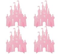 4 Pack Princess Castle Honeycomb Table Centerpiece Celebrating Princess Happy Birthday Table Toppers Centerpieces Decorations for Castle Theme Baby Shower Wedding Table Decorations Supplies