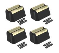 4 Pack Professional 5 Star Series Finale Shaver Replacement Foil and Cutter Bar Assembly Compatible With Wahl Shaver Foil 7031-100, 7043-100 Super Close Shaving Replacement Heads， (Black)