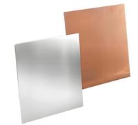 4-Pack Pure Aluminium Copper Sheets Metal 0.08"×4"×4", One Side Aluminum and One Side Copper Plate for Crafts, Soldering, Electrical Projects,New Energy Battery (4, 2×100×100)